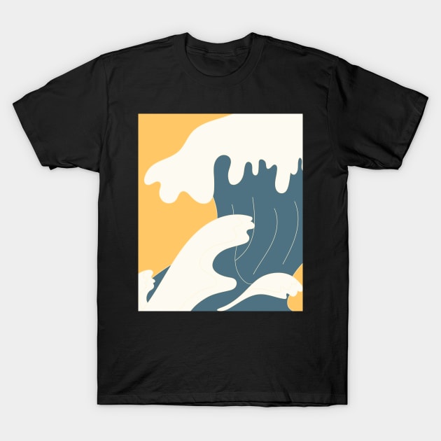 Great waves T-Shirt by SkyisBright